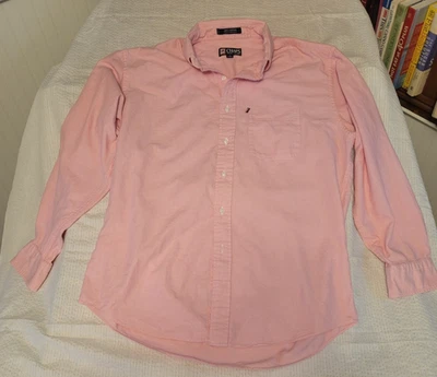 Chaps Ralph Lauren Mens Cotton Pink 16 34/35 Long Sleeve Button downOxford style - Image 1 of 4