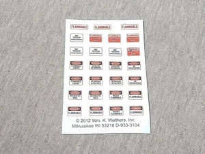 Walthers HO Oil Loading Platform Decals D-933-3104 ~ TS - Picture 1 of 1