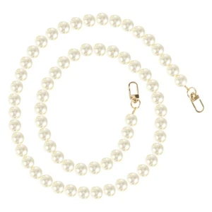 Cadena de bolso de mano de perlas de 1 pieza con hebillas de metal cadena de bolsa de repuesto de moda - Imagen 1 de 12