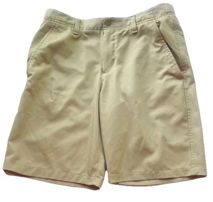Under Armour Boys Matchplay Khaki Polyester Golf Shorts Size Youth Large - Picture 1 of 10