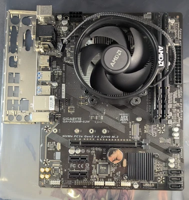 Ryzen 3 3200G GIGABYTE GA-A320M-S2H 16GB DDR4 Fury Beast AMD Motherboard Bundle - Image 1 of 4