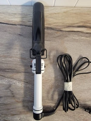 Rizador de cerámica nano Hot Tools Pro Artist blanco/negro 1 1/2" 1,5" usado una vez Foto 1 de 4