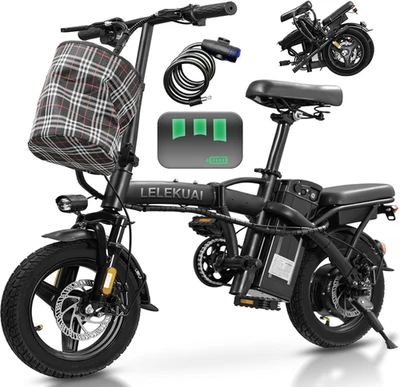 Electric Bike for Adults Teens, Commuter City Folding Ebike with 560W Motor and  - Image 1 of 4