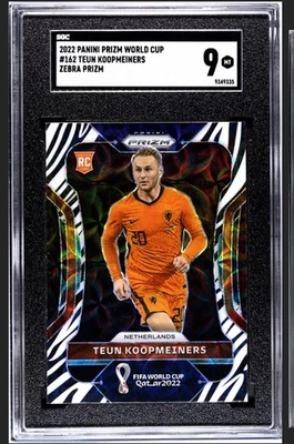 2022 Prizm FIFA World Cup Teun Koopmeiners RC ZEBRA🔥🇳🇱SGC 9 POP 1 - Image 1 of 2