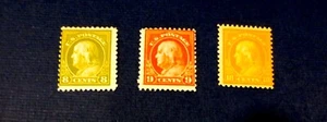 Scott # 508, 509, 510 8c Franklin, 9c Franklin & 10c Franklin - Nice !! - Picture 1 of 2