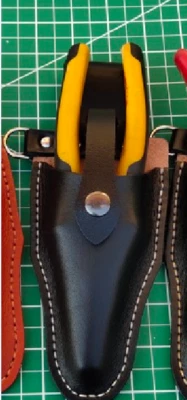 Men waist Bag tool Pliers clamp case electrician scissors sheath Cow Leather 651 - Image 1 of 4