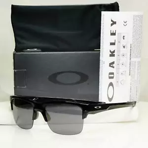 Authentic Oakley Mens Black Polished Iridium Sunglasses Thinklink OO9316 03 63mm - Picture 1 of 12