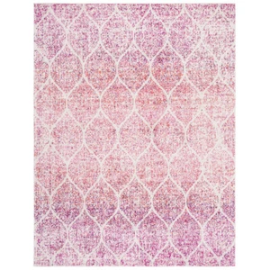 SAFAVIEH Madison Collection MAD604R Cream / Fuchsia Rug - Picture 1 of 29