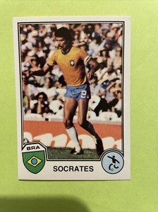 Original 1982 Image Sticker Panini Superstars Football Socrates