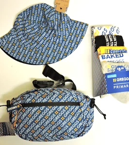 New Primark Greggs Mens GIft Bundle Bucket Hat +Beam Bag + 5 Pairs Socks UK 9-12 - Imagen 1 de 3