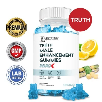 Truth 男性增强 Max Gummies 1393MG 60 Gummys — 第 1/4 张图片