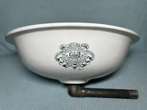 Antique Brown Westhead Moore England Porcelain Bathroom Sink w/ Drain New York - Picture 1 of 5