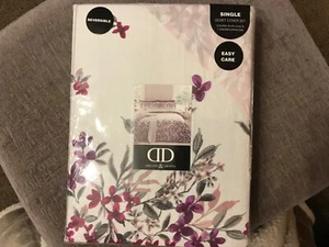 Dreams & Drapes Single Duvet Set Pillowcase Quilt Malinda Blush Floral RRP £36