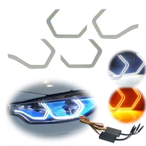 4 piezas M4 Doble fila estilo LED ojo de ángel con cableado de relé se adapta a 2 3 4 5 series F30 F32 - Imagen 1 de 15