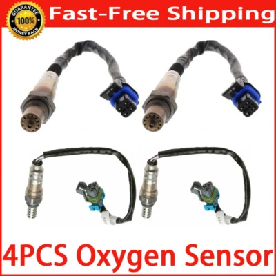 4pcs Oxygen Sensor Upstream+Downstream O2 Sensor For 2013-2018 Cadillac ATS - Image 1 of 4