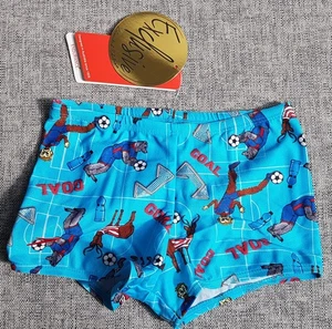 Speedo Junior Boys Swim Aquashorts | Team Fotbal | AUS Boys 6 | Blue NEW - Picture 1 of 3