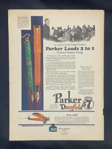 Anuncio de revista - 1929 - Plumas estilográficas Parker Duofold - (#1) - Imagen 1 de 1