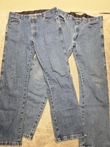 Wrangler Jeans Mens 36X32 Regular Fit Premium Quality Flex Waist 3 Pairs - Picture 1 of 18