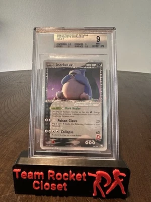 2004 POKEMON EX TEAM ROCKET RETURNS #104 ROCKET'S SNORLAX EX-HOLO BGS 9 - Image 1 of 2
