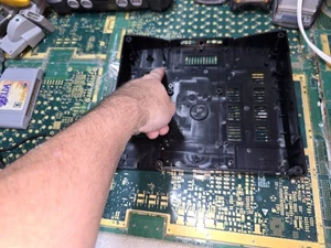 Sega Saturn USA Exact EMPTY-Intact-Black MK-80000 SY#1 Bottom Case ONLY-OK-READ - Picture 1 of 14