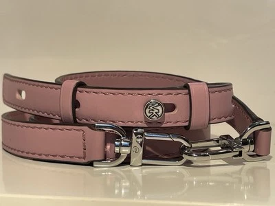 Correa de repuesto de cuero Michael Kors herrajes en tono plateado Foto 1 de 4