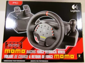 Logitech MOMO Racing E-UH9 Force Feedback Lenkrad & Pedale Simulator - Neu in OVP - Bild 1 von 7