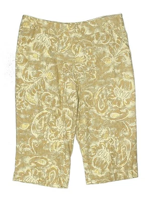 Pantalones cortos Coldwater Creek para mujer dorados caqui 10 Foto 1 de 2