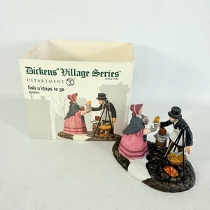 Department 56 Dickens Village Fish n' Chips To Go 808896 con caja Heritage - Imagen 1 de 11