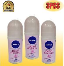 NIVEA WOMEN'S DEODORANT ROLL-ON PEARL AND BEAUTY ( PACK X 3) Plastic Bottle