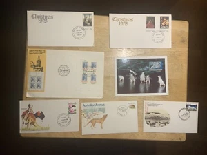 Australia lot of 9 FDC 1st Day covers from 1970s to 1980s - Picture 1 of 4