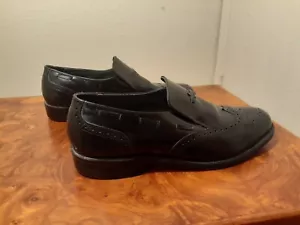 Mocasines de vestir O'Sullivan Executive Imperial punta de ala. Talla 11 D. Negro. - Imagen 1 de 10