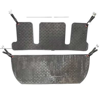 Alfombrilla y alfombrilla de carga negra de goma OEM para Chevrolet Traverse 2009-2012 tercera fila Foto 1 de 4