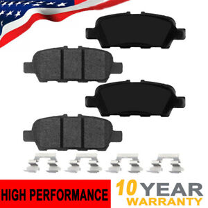 Front Ceramic Brake Pads for Infiniti Q50 14-17 Nissan Rogue 14-16 3rd Row Seat