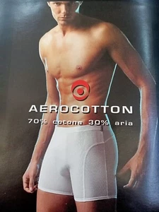 STOCK 2 Boxer Filo di Scozia Aercotton Ragn 06314S Blu - Taglia XL/6. Sottocosto - Foto 1 di 3