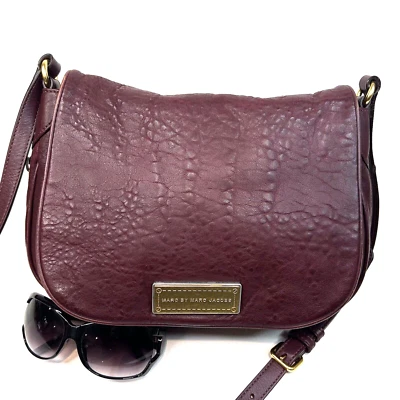 :Preppy MARC JACOBS Bolsa Transversal de Couro Marrom Nash Bolsa Expansível Lavada - Imagem 1 de 4