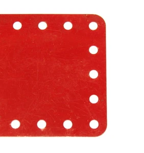 Meccano Teil 192 flexible Platte 5x11 Loch keine Schlitze mittelrot Original - Bild 1 von 1
