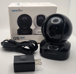 Wansview Q5 Indoor Security Camera 2K WiFi IP Pan Tilt Black - Picture 1 of 2