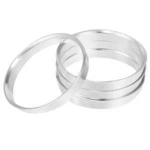 4pcs Bague de Centrage OD 70.1mm à ID 66.6mm Aluminium Centre Centrique Anneaux - Photo 1 sur 7