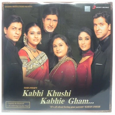 Kabhi Khushi Kabhie Gham Vinyl LP Record Bollywood Rare Hindi Film Indian Mint - Image 1 of 3