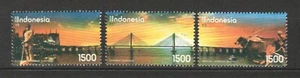 INDONESIA 2009 INAUGURACIÓN DE SURAMADU BRIDGE STRIP COMP. JUEGO DE 3 SELLOS ... - Imagen 1 de 3