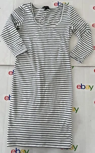 Forever 21 striped pencil Dress-Women’s M-3/4 Sleeve Spandex Casual - Picture 1 of 5