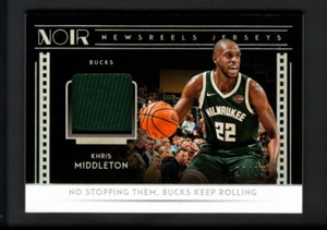 2018-19 Panini Noir Newsreels Jerseys #26 Khris Middleton 27/65