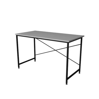 Scrivania Stile Industrial Ferro E Legno 120x60x73 Adam Bianca - Immagine 1 di 4