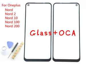 Front Outer Screen Glass Lens+OCA For Oneplus 1+ Nord Nord2 N10 N100 N200