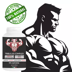 Integratore Libido Testosterone Booster Tribulus Zinco terrestris Maca Forte - Foto 1 di 10