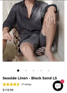 Lost In Nowhere , Dress Shirt , Long Sleeve ,  Casual , Button Up , L , Black - Picture 1 of 14