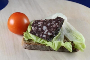 400g BLUTWURST SCHWARZWURST DOSENWURST GERMANY BLACK SAUCISSE BOUDIN NOIR - Bild 1 von 4