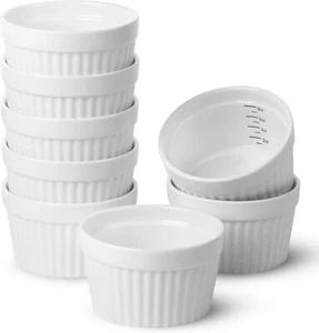 Btat- Ramekins, 8 Oz, Juego de 8, Ramekins para Hornear, Ramekin con Medida Ma - Imagen 1 de 5