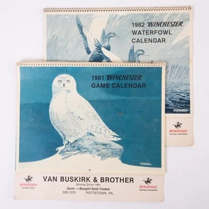 Zwei Winchester Kalender Spiel Vogel Wasservogel Van Buskirk Pottstown 1981 1982 - Bild 1 von 9