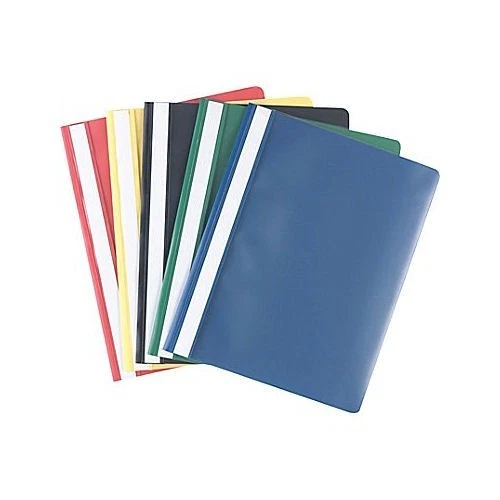 透明正面聚乙烯报告封面,5 件装多种颜色 (20638) — 第 1/1 张图片